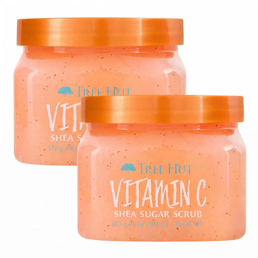 Tree Hut Vitamin C Sugar Scrub | 18 oz | Ultra Hydrating | Nourishing | Pack of 2