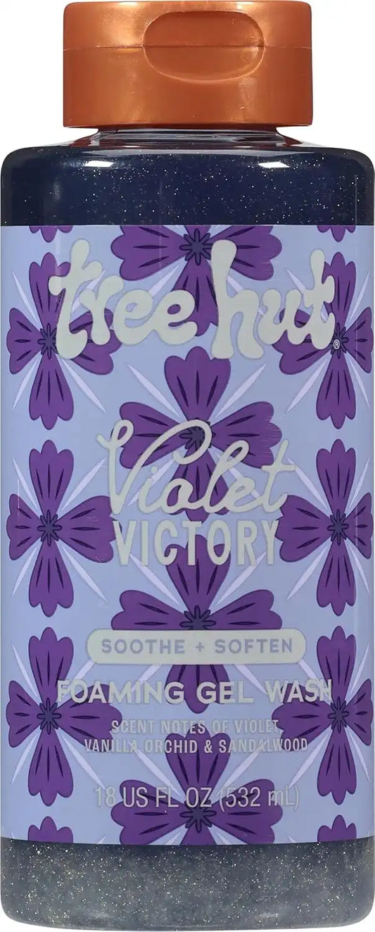 Tree Hut Violet Victory Foaming Body Wash, 18 Fl Oz