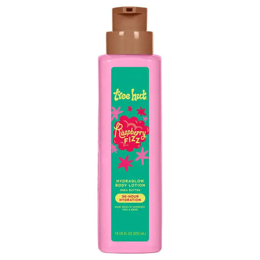 Tree Hut Body Lotion Raspberry Fizz, Fruity Scent, 18 Fl Oz
