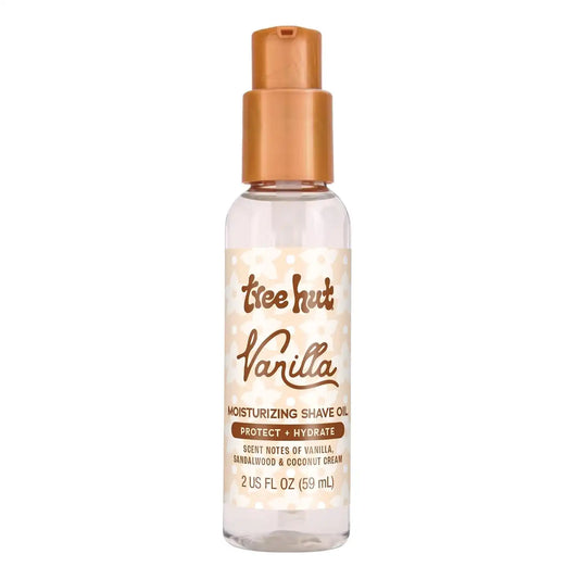 Tree Hut Mini Vanilla Moisturizing Shave Oil, Travel Size, 2 Fl Oz