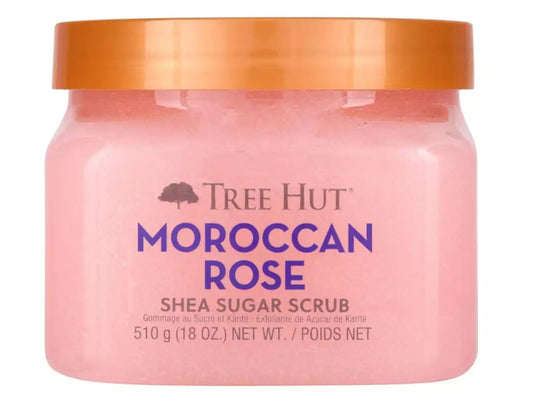 Tree Hut Moroccan Rose Body Scrub, Exfoliating Sugar Scrub, Vegan, 18 Oz