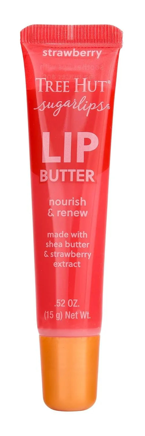 Tree Hut Moisturizing Strawberry Lip Butter, 0.52 Fl Oz