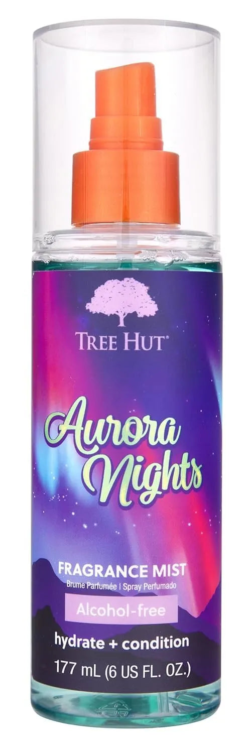 Tree Hut Aurora Nights Hair & Body Mist, Alcohol-Free Body Spray, 6 Fl Oz