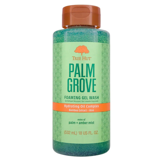 Tree Hut Palm Grove Foaming Body Wash, 18 Fl Oz (Pack of 12)