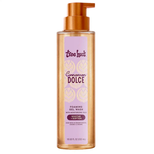 Tree Hut Cinnamon Dolce Body Wash with Shea Butter, Pump Bottle, 18 Fl Oz