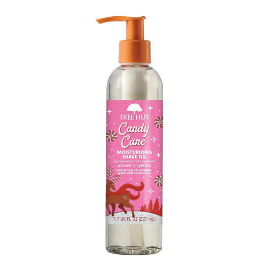 Tree Hut Candy Cane Moisturizing Shave Oil, Holiday Edition, 7.7 fl oz