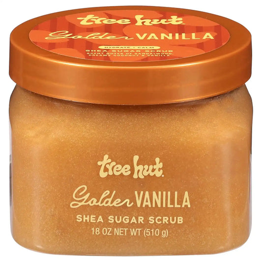 Tree Hut Body Scrub, Golden Vanilla, 18 Oz