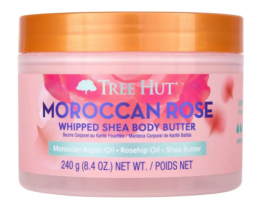 Tree Hut Moroccan Rose Whipped Body Butter with Shea Butter, 8.4 Oz