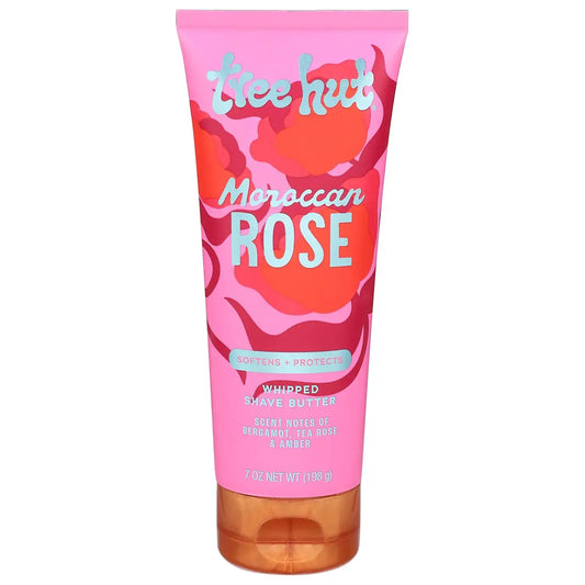 Tree Hut Whipped Shave Butter Moroccan Rose, Floral Scent, 7 Fl Oz