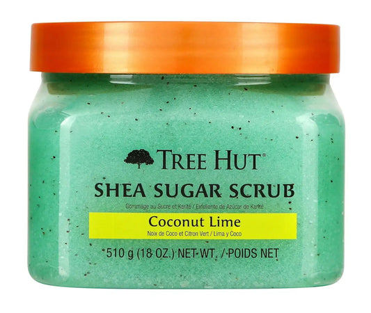 Tree Hut Coconut Lime Body Scrub, Exfoliating Sugar Scrub, Vegan, 18 Oz