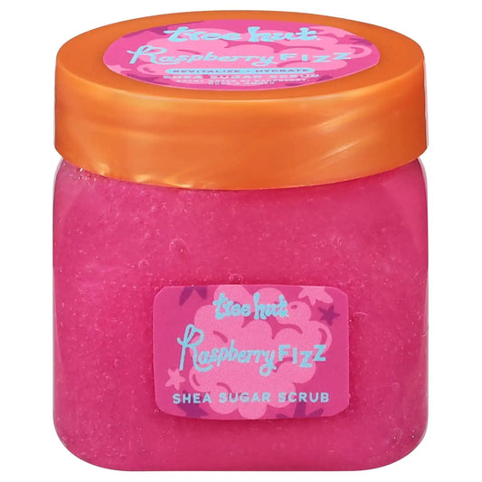 Tree Hut Mini Raspberry Fizz Body Scrub, Travel Size Sugar Scrub, 3.4 Oz
