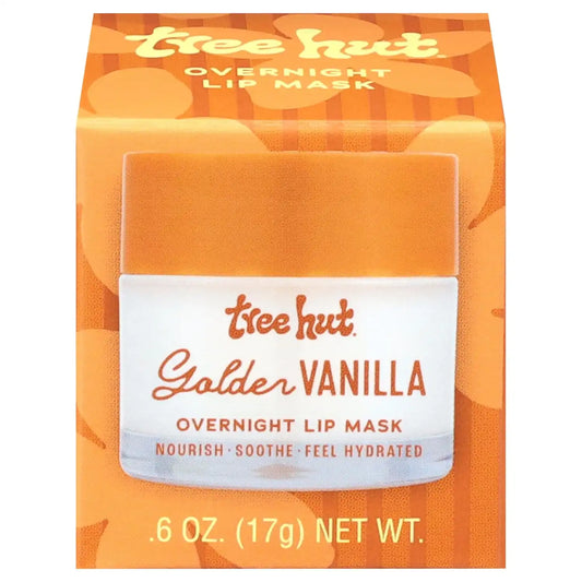 Tree Hut Golden Vanilla Overnight Lip Mask, 0.6 Oz
