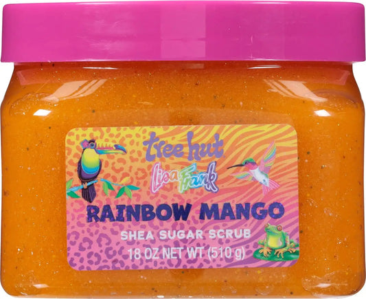 Lisa Frank x Tree Hut Rainbow Mango Body Scrub, Sugar Scrub, 18 Oz