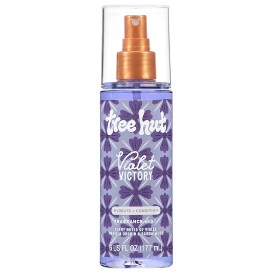 Tree Hut Violet Victory Hair & Body Mist, Alcohol-Free Body Spray, 6 Fl Oz