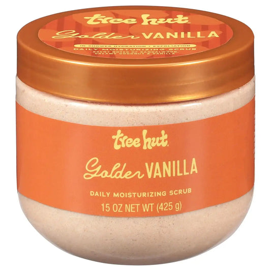 Tree Hut Daily Moisturizing Scrub, Golden Vanilla, 15 oz
